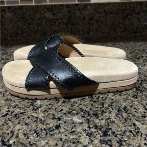Jack Rogers low platform leather sandals